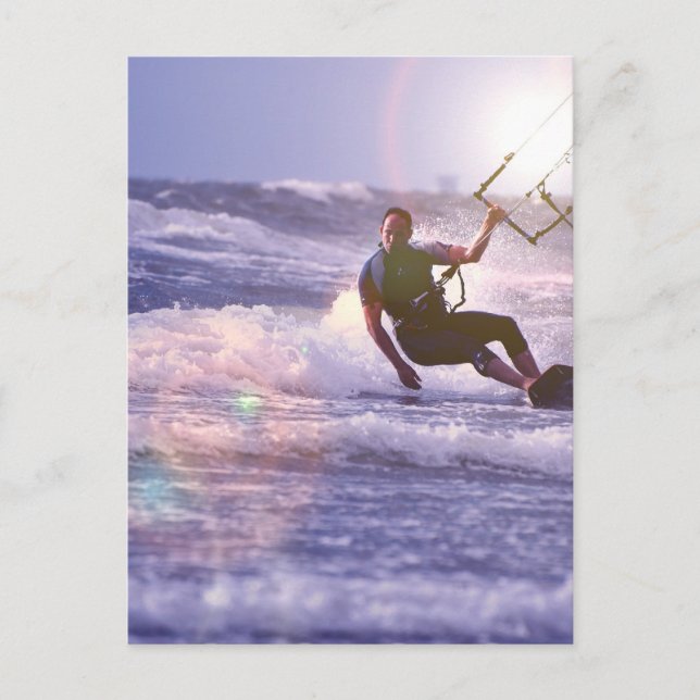 Kitesurfer Postcard Postkarte (Vorderseite)