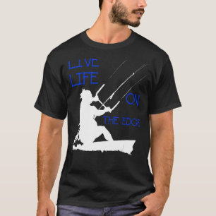 Kitesurfer reiten ein lebendiges Leben auf der Kan T-Shirt