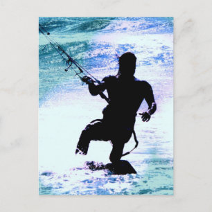 Kitesurfing-3 Postkarte
