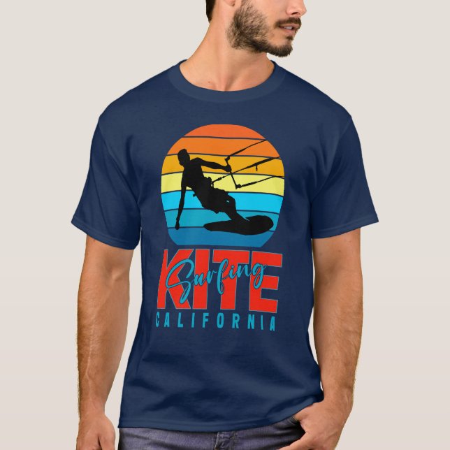 Kitesurfing California T - Shirt (Vorderseite)