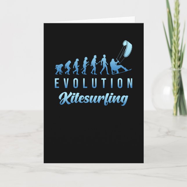 Kitesurfing-Evolution Karte (Vorderseite)