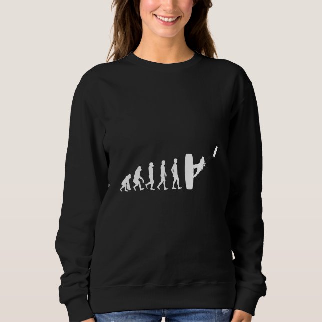 Kitesurfing Evolution Kitesurfing Kiteboarding Sweatshirt (Vorderseite)