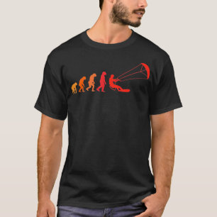 Kitesurfing Evolution Sufing Surfer Geschenk Kites T-Shirt