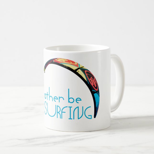 Kitesurfing Kaffeetasse (VorderseiteRechts)