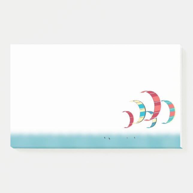 Kitesurfing Post-it Klebezettel (Vorderseite)