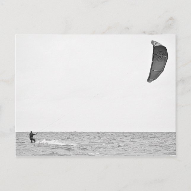 Kitesurfing - Postkarte (Vorderseite)