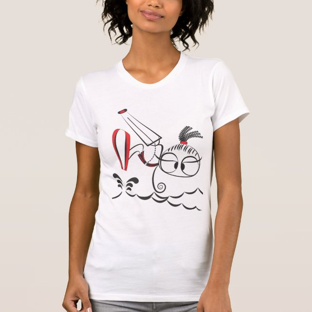 Kitesurfing Puppe T-Shirt (Vorderseite)