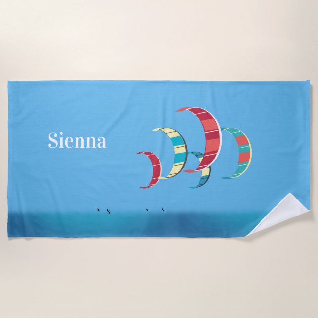 Kitesurfing Strandtuch (Vorderseite)