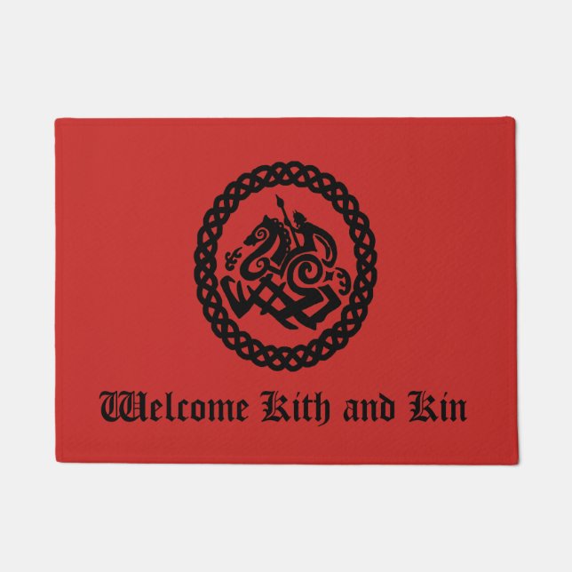 Kith und Stämme Odin Silhouette Fußmatte (Vorderseite)