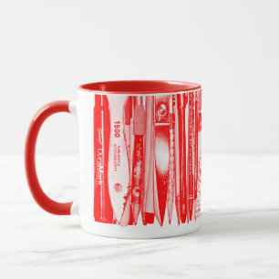 Kitschen Fatty Desk Tasse Diner Red