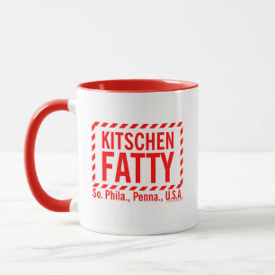 Kitschen Fatty Logo Tassen Diner Red