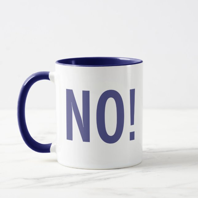 Kitschen Fatty NO! Tasse Deli Blue (Links)