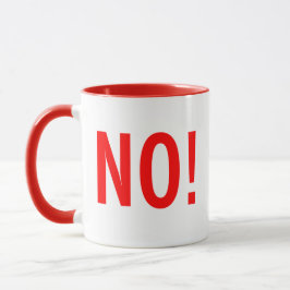 Kitschen Fatty NO! Tasse Diner Red