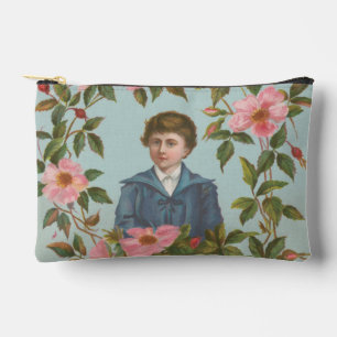 Kitschige antike deutsche Valentinskarte, 1884 Zubehörtasche