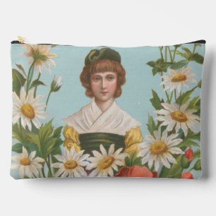 Kitschige Retro Deutsche Valentinskarte, 1884 Zubehörtasche