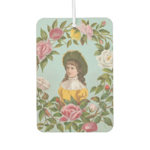 Kitschige Vintage Deutsche Valentinskarte, 1884 Autolufterfrischer