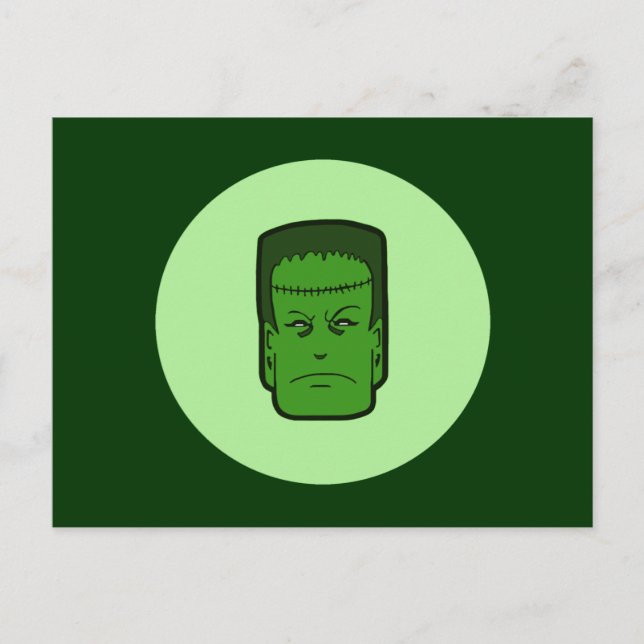 Kitschiger Frankenstein Postkarte (Vorderseite)