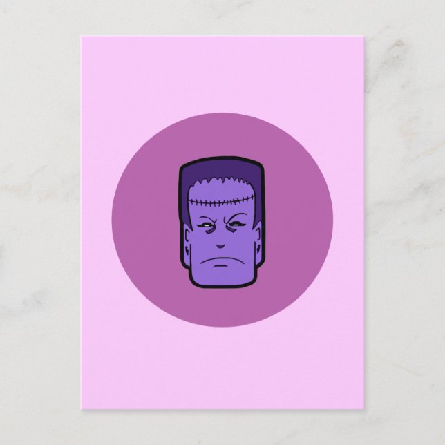 Kitschiger Frankenstein Postkarte (Vorderseite)