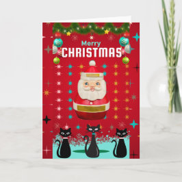 Kitschmas Spektakulär: Santa und Sternexplosionen Karte