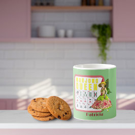 Kitschy Mahjong Queen Personalisiert Kaffeetasse