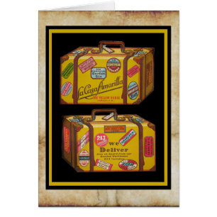 Kitschy vieux thème de voyage design de menu!