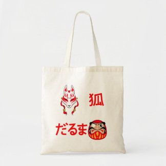 Kitsune et Daruma Tragetasche