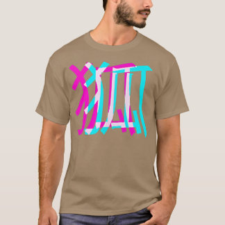 Kitsune Fo Japanese Glitch Anime Aesthetic Damwa T-Shirt