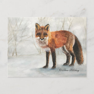"Kitsune" (Fox) Postkarte