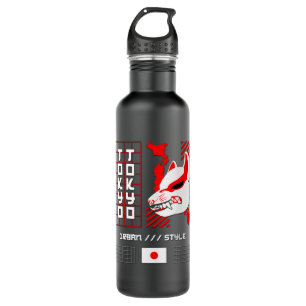 Kitsune Fox Tokyo City Edelstahlflasche