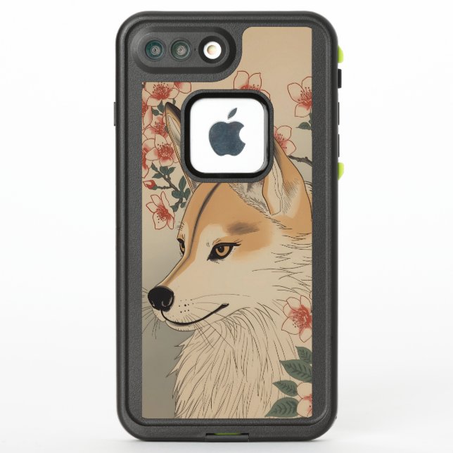 Kitsune & Kirschblüte (Rückseite)
