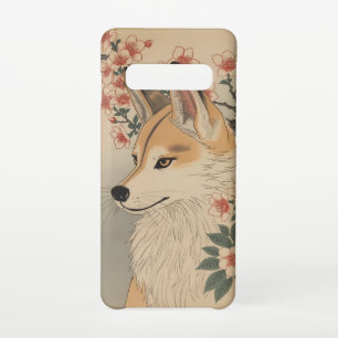 Kitsune & Kirschblüte Samsung Galaxy S10 Hülle