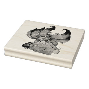 Kitsune Life Gummistempel