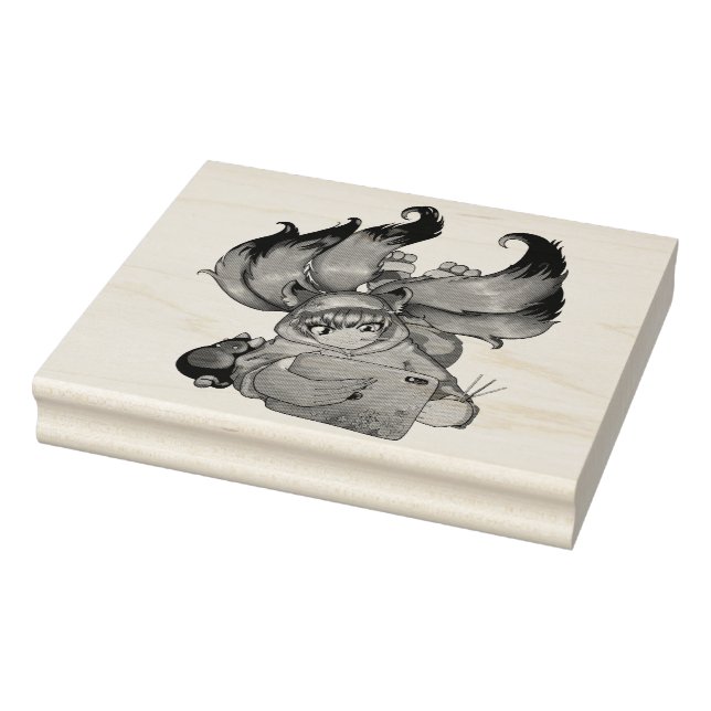 Kitsune Life Gummistempel (Stempel)