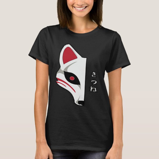 Kitsune Maske T-Shirt (Vorderseite)