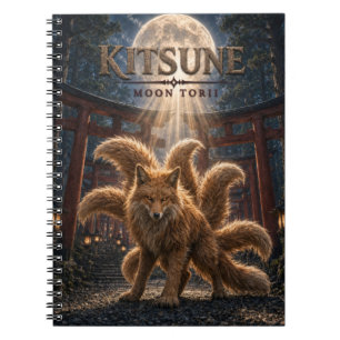 Kitsune Mond Torii Dark Cinema Notizblock