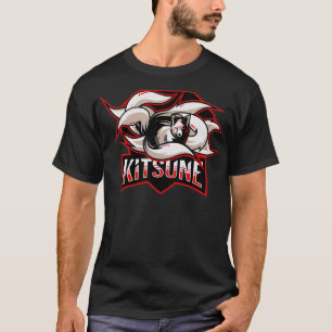 Kitsune Nine Tailing Fox Esport-Logo T-Shirt