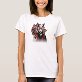 Kitsune Samurai Guardian – Japanese Fox Warrior T-Shirt
