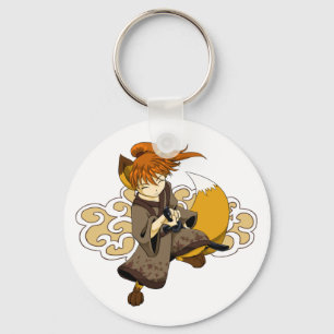 Kitsune Samurais Schlüsselanhänger