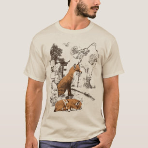 Kitsune - Traditionelles japanisches Streetwear-De T-Shirt