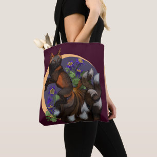 Kitsune und Columbine Blume Trinket Tray Tasche