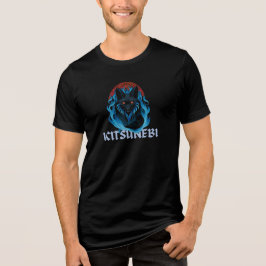 Kitsunebi - Mystical Japanese Foxfire Yokai Tri-Blend Shirt