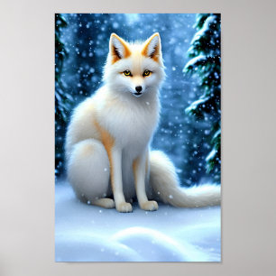 Kitsunfox schöne Kunst Poster