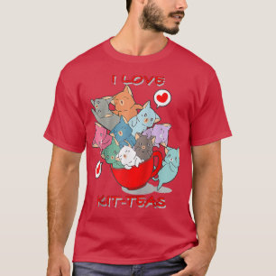 KitTea Katze Lover, Niedliche und lustige Katze  T-Shirt