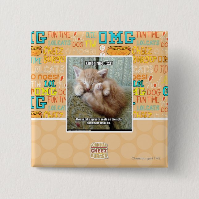 Kitteh Regel #231 Button (Vorderseite)