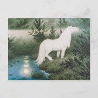 Kittelsen Der Hals als weißes Pferd CC0823 Postkarte