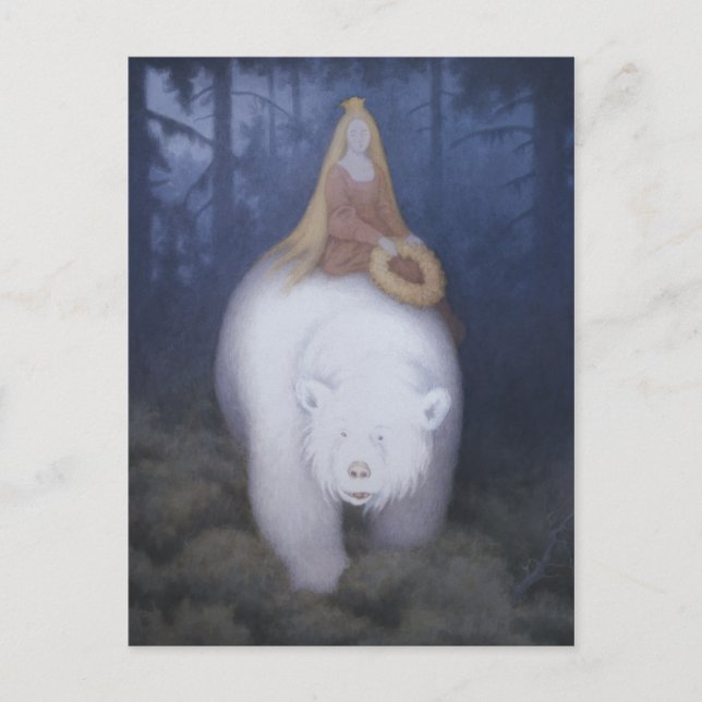 Kittelsen King Valemon Der weiße Bär CC0824 Postkarte (Vorderseite)