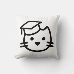 Kitten Academy Plain Logo Lancer Oreiller
