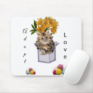 Kitten Adoption Love Souris Pad! Tapis de souris