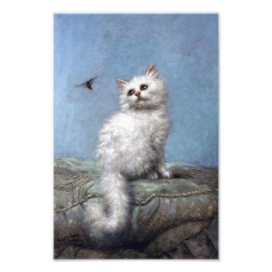 Kitten and Bee, Carl Kahler Fotodruck