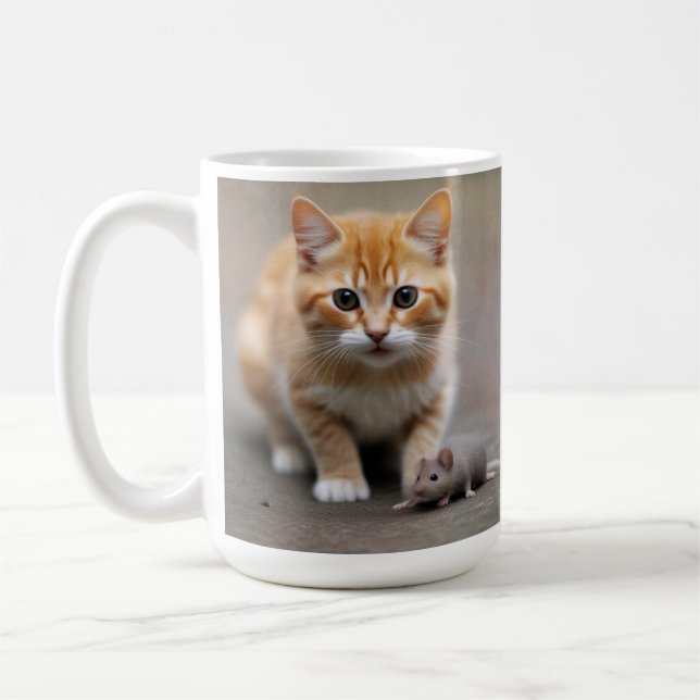 Kitten and Mouse  Kaffeetasse (Links)